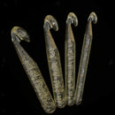 5Pcs Large Smooth Plastic Transparent Craft Crochet Hook 12mm/15mm/18mm/20mm