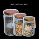 15Pcs Mason Jar Smell-proof Zipper Bags Airtight Reusable Food Saver Storage Bag