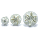 3pcs Snowflake Embossed Mould Fondant Cake Decoration Mold DIY Baking Tools