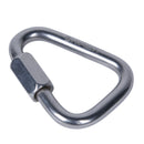 316 Stainless Steel 60KN Screwgate Locking Triangle Carabiner Outdoor Climbing