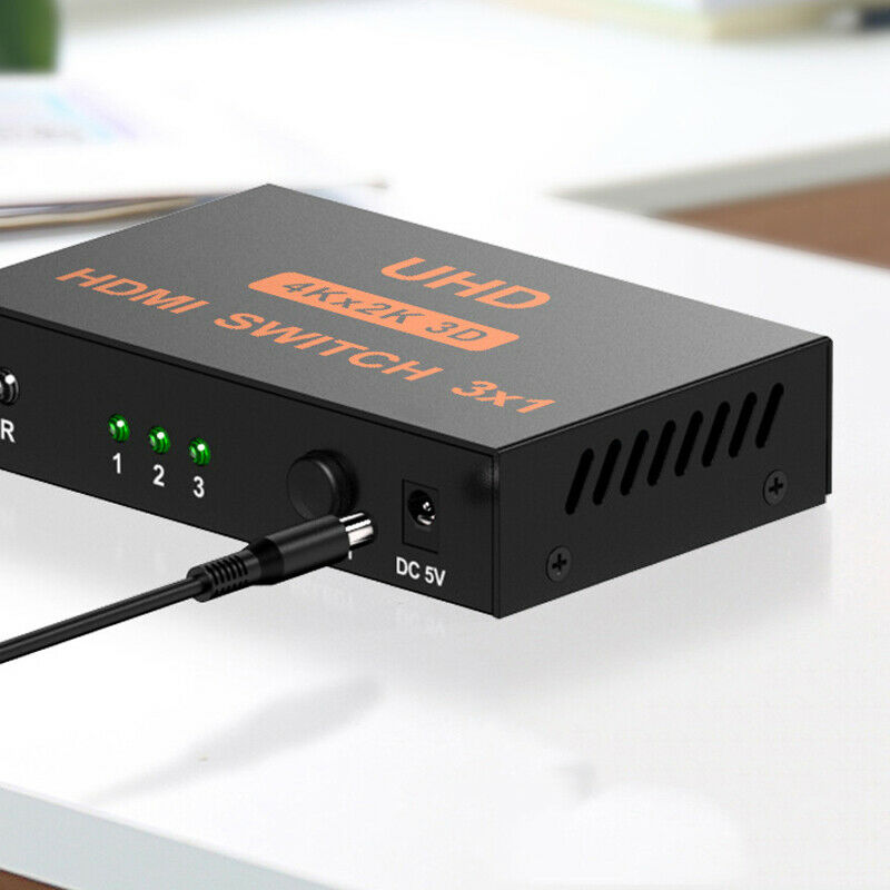 3x1 HDMI Switch Switcher 3 In 1 Out HDMI Sellector 3 port HDR 4K 60Hz HDCP2.2 bs