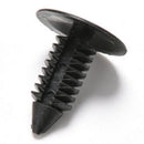 100 pcs 6mm Dia Door Trim Panel Black Plastic Rivet Clip Fastener For Vehical FU