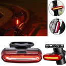Bicycle Cycling USB Rechargeable Bike Front Rear Light 4-Modes COB LED Tail Lamp