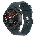22mm Silicone Wrist Strap Band w/Buckle for Amazfit GTR 47mm (Dark Green) A