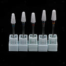 Lots 5 White Flame Nail Drill Files Cuticle Gel Clean Tools Set Nail Salon