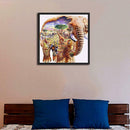5D DIY Full Drill Square Diamond Painting Elephant Cross Stitch Mosaic Kit