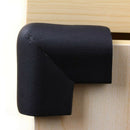 4pcs Bumper Corner Protectors by Table Edge Baby Safety Black