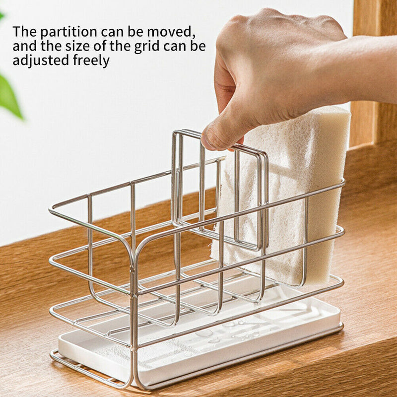 Smooth Kitchen Bathroom Drain Rack Toothpaste Home Stainless Steel Space Saving