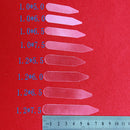 2000pcs PET Clear Plastic Formal Shirt Collar Stays Straightener Stiffener yug