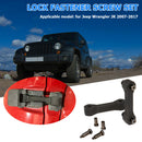 For Jeep Wrangler JK 07-17 Hood Latch Catch Lock Upgrade Kit Stops Shake Rattle