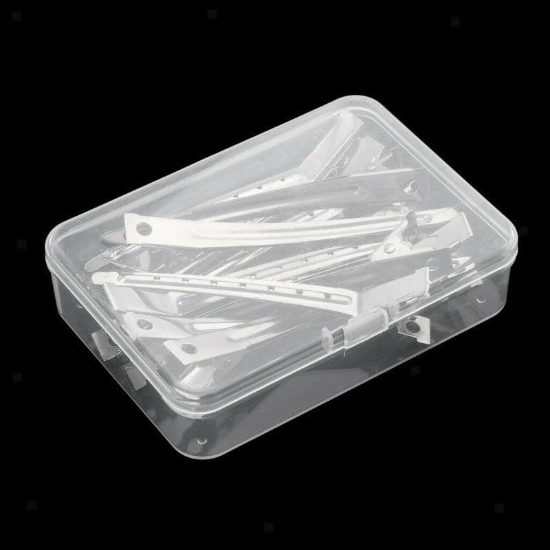 Hair Sectioning Clamp Clips For Hairdressing Salon Styling Cutting 12Pcs/Box