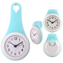Kitchen Bathroom Wall Clock Waterproof Silent Multifunction Creative Shower Z6I7