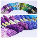 Premium Rainbow Color Embroidery Floss Cross Stitch Threads Friendship Brac