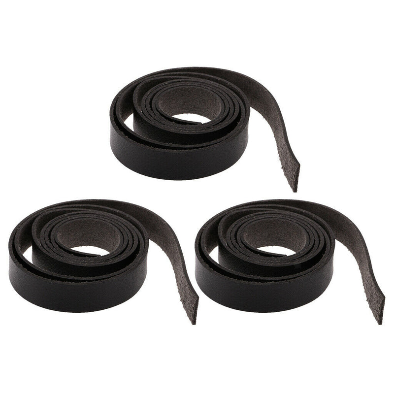 1.5cm Wide Pu Leather Strap For Garment Craft DIY Embellishments Set Of 3