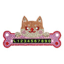 DIY Dog Special Shaped Diamond Painting Luminous Parking Phone Number Plate