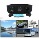 12V Auto Car Cigarette Lighter Sockets Voltmeter Dual USB Charger Adapter Tide