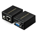 RJ45 To VGA Signal Extender 60M Transmitter Receiver Adapter