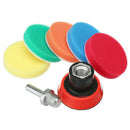 1/2/ 3Inch Sponge Buffing Polishing Pad Kit for Car Polisher with Drill Adapter