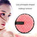 Fiber Makeup Remover Pad Reusable Face Cleaning Sponge Cosmetic Puff (Pink)