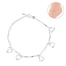 Fashion Women Hollow Love Heart Anklet Adjustable Chain Bracelet Jewelry GiftOZ