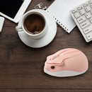 Hamster Shape 2.4GHz Wireless Mouse Pink 1200DPI USB Connection Mice Cute S I6X6