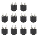10xDual 2-RCA Male to 3.5mm Female Stereo Audio Converter Adapter RCA