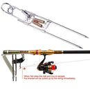 Stainless Steel Automatic Dual Trigger Spring Type Fishing Rod Holder
