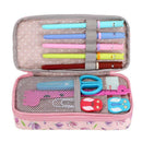 bon208 Floral Pencil Case with Compartments -High Capacity Double Layers Pe I4Y5