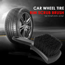 Car Wheel Tire Rim Scrub Brush Auto Detailing Brush Washing Cleaning Tool