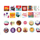 38 Pcs Happy Birthday Paper Stickers Romantic Love For Diary Decor ScrapbookingZ