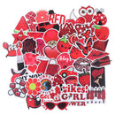 50Pcs Cartoon Red Girls Stickers DIY Suitcase Laptop Guitar Bicycle Car Dec J3C