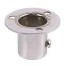 Closet Wardrobe 22mm Dia Pipe Hanging Rail Rod End Support Bracket