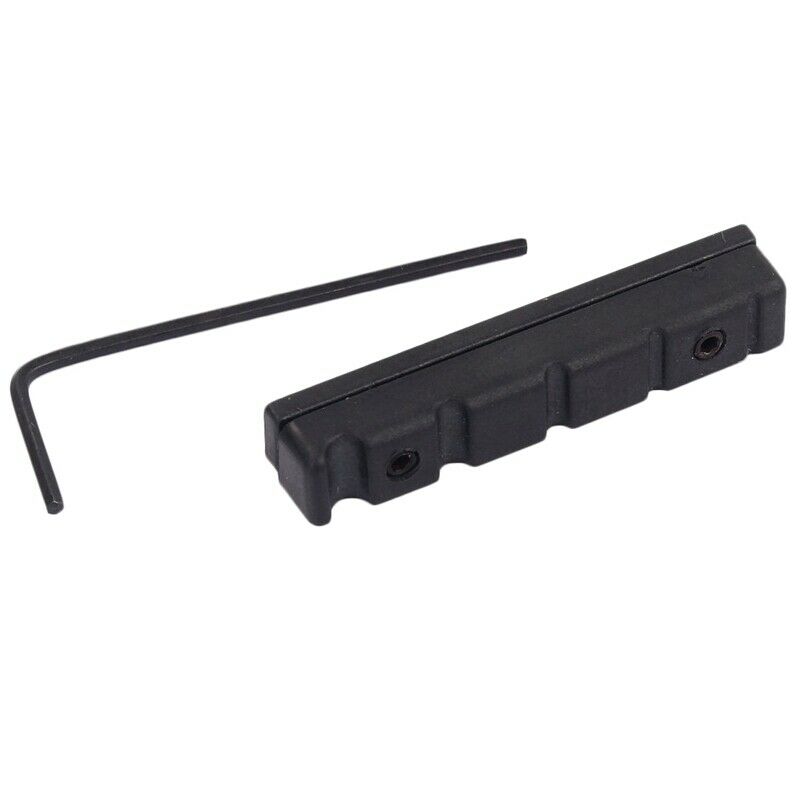Adjustable Pom Nut Slotted for 5 Strings Bass Guitar Replacement Parts Blac