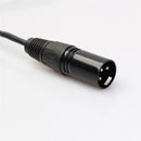 2X XLR 3Pin Female to 2 XLR Male Y Splitter Cable Adapter Converter Cord 1ft