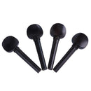 4pcs Violin Tuning Pegs Ebony Violin Peg Musical Instrument Violin Part Kits