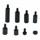 M3 Nylon Black Hex M-F Stand off Set Spacers/ Screw/ Nut Assorted Kit Box 180PCS