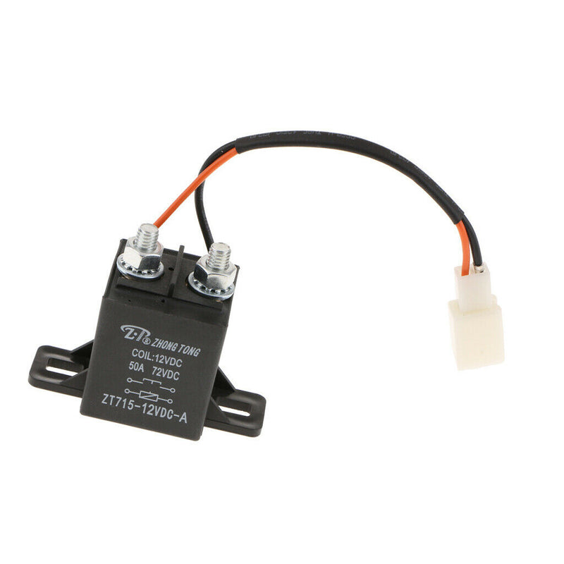 DC 12V 50A 4Pin Heavy Duty Splitter Charge ON/OFF Relay Car Truck Boat Black