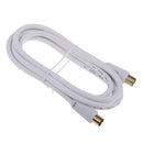 90 Degree TV 9mm Coaxial Aerial Male to Female RF Antenna Cable