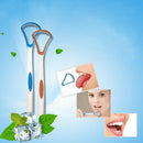 Tongue scraper oral dental care plastic tongue cleaner brush tool for oral ca -Q