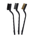 New 3pcs Detail Wire Brush Set Steel Brass Nylon Cleaning Polishing Detail PJE
