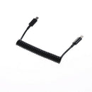 3FT 1M Spring Coiled Micro USB B to Mini USB 5 Pin Male Adapter Spiral cable  Z