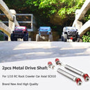 2Pcs Front Rear Drive Shaft Drive Axle For 1/10 Rc Rock Crawler Car Axial S E7H7