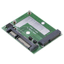 Half Height 5 cm mSATA Mini PCIe SSD to Half Height 2.5inch SATA3 Adapter Card