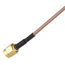 5X(6" SMA Male to SMA Right Angle Male Plug Jumper Pigtail Cable RG316 S9V3)