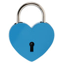 Set of 3 Cute Heart Shape Padlocks Metal Lock with Keys, Blue L