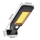 Outdoor Waterproof Solar Street Light Human Body Sensor Wall Lamp (128COB)