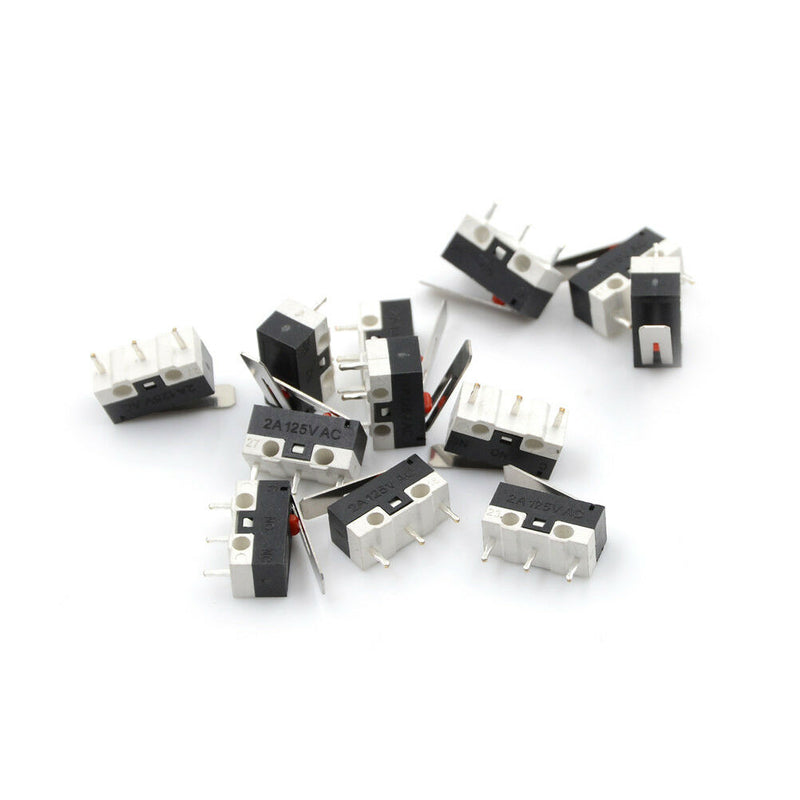 10x 2A 125V Micro Limit Switch Lever Roller Arm Actuator Snap Action Switches Bj