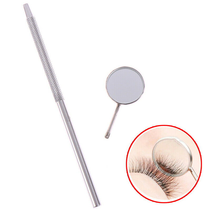 Stainless Steel Makeup Mirror Checking Eyelash Extension Dental Oral Mirror  Kw