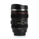 350mL Camera Lens Shape Coffee Tea Mug with Lid Vacuum Flasks Thermal Cup