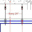 2X(Elastomeric Hanger - Spring Vibration Isolator - Anti Vibration Ceiling